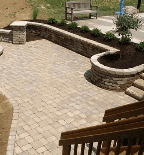 Paver patio installation service image from Stonework's Landscaping