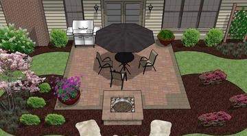Patio design plan example